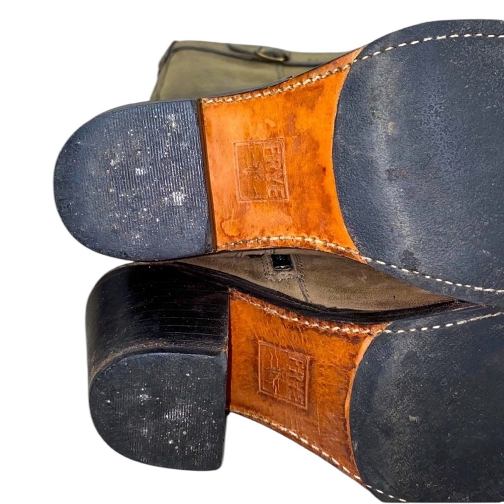 FRYE Carmen Tall Boots Size 8.5 Stone Tan Brown - Picture 12 of 16